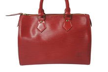 Load image into Gallery viewer, LOUIS VUITTON ルイヴィトン スピーディ25 ハンドバッグ ミニボストンバッグ エピレザー M43017 カスティリアンレッド 美品 中古 4b001168