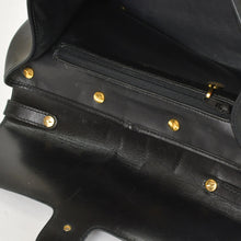Load image into Gallery viewer, 極美品 Christian Dior クリスチャンディオール ヴィンテージ ハンドバッグ ブラック カーフスキン ゴールド金具 中古 4b011683