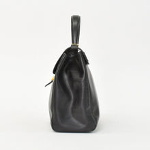 Load image into Gallery viewer, 極美品 Christian Dior クリスチャンディオール ヴィンテージ ハンドバッグ ブラック カーフスキン ゴールド金具 中古 4b011683