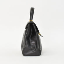 Load image into Gallery viewer, 極美品 Christian Dior クリスチャンディオール ヴィンテージ ハンドバッグ ブラック カーフスキン ゴールド金具 中古 4b011683
