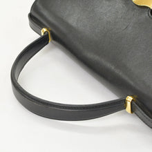 Load image into Gallery viewer, 極美品 Christian Dior クリスチャンディオール ヴィンテージ ハンドバッグ ブラック カーフスキン ゴールド金具 中古 4b011683