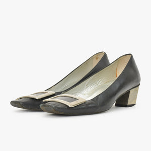 Roger Vivier Roger Vivier Pumps Metal Buckle Black Black Made in Italy Good Product Used 4b011756