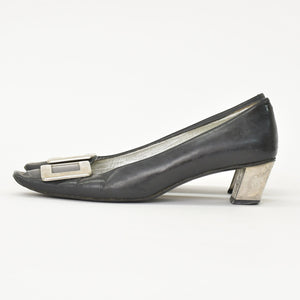 Roger Vivier Roger Vivier Pumps Metal Buckle Black Black Made in Italy Good Product Used 4b011756