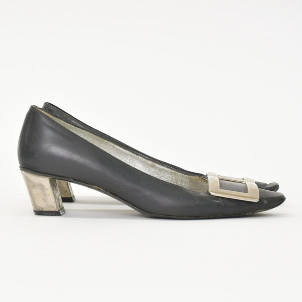Roger Vivier Roger Vivier Pumps Metal Buckle Black Black Made in Italy Good Product Used 4b011756