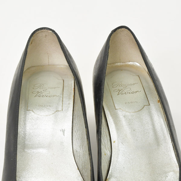 Roger Vivier Roger Vivier Pumps Metal Buckle Black Black Made in Italy Good Product Used 4b011756