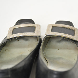Roger Vivier Roger Vivier Pumps Metal Buckle Black Black Made in Italy Good Product Used 4b011756
