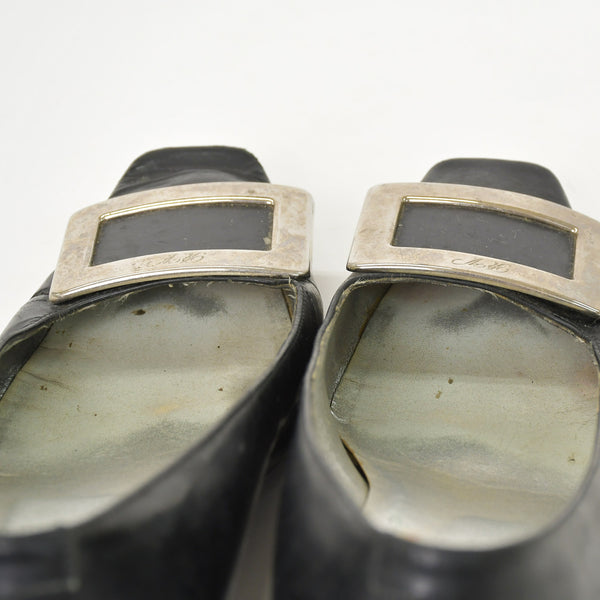 Roger Vivier Roger Vivier Pumps Metal Buckle Black Black Made in Italy Good Product Used 4b011756