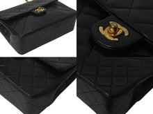Load image into Gallery viewer, 極美品 CHANEL シャネル 縦長 15cm ミニマトラッセ20 チェーンショルダーバッグ 1番台 ラムスキン ブラック ゴールド 中古 4b001180