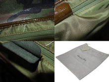 画像をギャラリービューアに読み込む, Christian Dior クリスチャンディオール プレオウンド サドルバッグ パテント カモフラージュ 迷彩 ガリアーノ期 美品 中古 4b001182