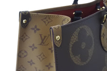画像をギャラリービューアに読み込む, 極美品 LOUIS VUITTON ルイヴィトン モノグラム ジャイアント リバース オンザゴーMM トートバッグ M45321 ブラウン 中古 4b001183