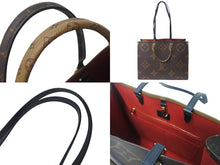 画像をギャラリービューアに読み込む, 極美品 LOUIS VUITTON ルイヴィトン モノグラム ジャイアント リバース オンザゴーMM トートバッグ M45321 ブラウン 中古 4b001183