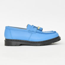 Load image into Gallery viewer, 極美品 Dr.Martens×Supreme penton Tassel Loafer TSL ドクターマーチン シュプリーム ペントン ブルー ブラック レザーサイズ UK11 中古 4b011837