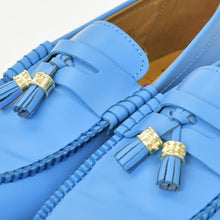 Load image into Gallery viewer, 極美品 Dr.Martens×Supreme penton Tassel Loafer TSL ドクターマーチン シュプリーム ペントン ブルー ブラック レザーサイズ UK11 中古 4b011837