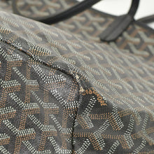 Load image into Gallery viewer, GOYARD ゴヤール サンルイPM バッグ トートバッグ STLOUIPMLTY50CL50P PVC レザー ヘリンボーン ブラック 美品 中古 4b011839