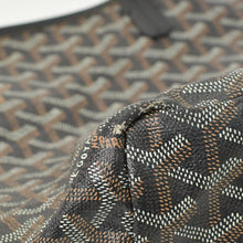 Load image into Gallery viewer, GOYARD ゴヤール サンルイPM バッグ トートバッグ STLOUIPMLTY50CL50P PVC レザー ヘリンボーン ブラック 美品 中古 4b011839