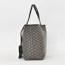 Load image into Gallery viewer, GOYARD ゴヤール サンルイPM バッグ トートバッグ STLOUIPMLTY50CL50P PVC レザー ヘリンボーン ブラック 美品 中古 4b011839
