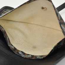 Load image into Gallery viewer, GOYARD ゴヤール サンルイPM バッグ トートバッグ STLOUIPMLTY50CL50P PVC レザー ヘリンボーン ブラック 美品 中古 4b011839