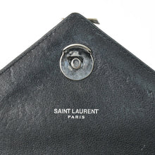 Load image into Gallery viewer, SAINT LAURENT サンローラン カレッジ ショルダーバッグ 428056 GUE428056.0916 レザー ブラック シルバー金具 美品 中古 4b011848