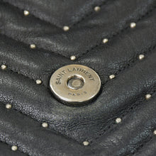 Load image into Gallery viewer, SAINT LAURENT サンローラン カレッジ ショルダーバッグ 428056 GUE428056.0916 レザー ブラック シルバー金具 美品 中古 4b011848