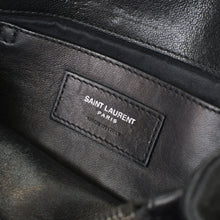 Load image into Gallery viewer, SAINT LAURENT サンローラン カレッジ ショルダーバッグ 428056 GUE428056.0916 レザー ブラック シルバー金具 美品 中古 4b011848