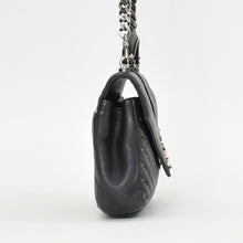 Load image into Gallery viewer, SAINT LAURENT サンローラン カレッジ ショルダーバッグ 428056 GUE428056.0916 レザー ブラック シルバー金具 美品 中古 4b011848