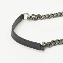 Load image into Gallery viewer, SAINT LAURENT サンローラン カレッジ ショルダーバッグ 428056 GUE428056.0916 レザー ブラック シルバー金具 美品 中古 4b011848
