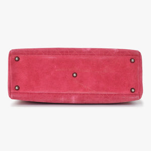 Christian Dior クリスチャンディオール Lady Dior Large レディディオール ラージ 2WAYバッグ 05-MA-0043 カナージュ 美品 中古 4b011855