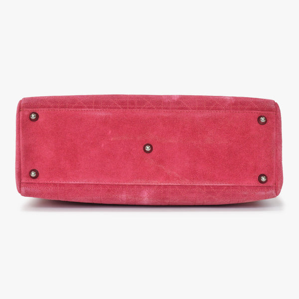 Christian Dior クリスチャンディオール Lady Dior Large レディディオール ラージ 2WAYバッグ 05-MA-0043 カナージュ 美品 中古 4b011855