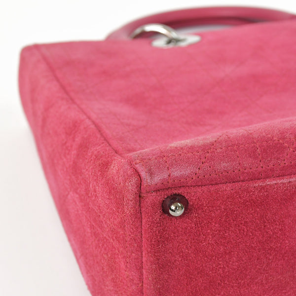 Christian Dior クリスチャンディオール Lady Dior Large レディディオール ラージ 2WAYバッグ 05-MA-0043 カナージュ 美品 中古 4b011855