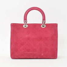 Load image into Gallery viewer, Christian Dior クリスチャンディオール Lady Dior Large レディディオール ラージ 2WAYバッグ 05-MA-0043 カナージュ 美品 中古 4b011855
