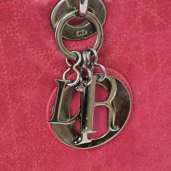 Christian Dior クリスチャンディオール Lady Dior Large レディディオール ラージ 2WAYバッグ 05-MA-0043 カナージュ 美品 中古 4b011855