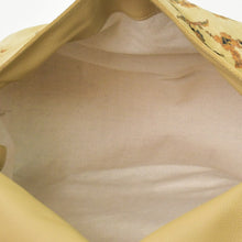 Load image into Gallery viewer, 極美品 LOEWE ロエベ フラメンコ 花柄 ショルダーバッグ スエード レザー ブラウン ベージュ ゴールド金具 中古 4b011856