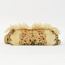 Load image into Gallery viewer, 極美品 LOEWE ロエベ フラメンコ 花柄 ショルダーバッグ スエード レザー ブラウン ベージュ ゴールド金具 中古 4b011856