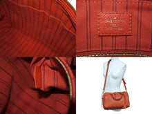 Load image into Gallery viewer, LOUIS VUITTON ルイヴィトン スピーディー25 バンドリエール ハンドバッグ M40758 レッド モノグラムアンプラント レザー 美品 中古 4b001187