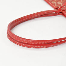 Load image into Gallery viewer, 極美品 GOYARD ゴヤール サンルイPM バッグ トートバッグ STLOUIPMLTY50CL50P PVC レザー ヘリンボーン レッド 中古 4b011884