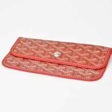 Load image into Gallery viewer, 極美品 GOYARD ゴヤール サンルイPM バッグ トートバッグ STLOUIPMLTY50CL50P PVC レザー ヘリンボーン レッド 中古 4b011884