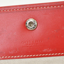 Load image into Gallery viewer, 極美品 GOYARD ゴヤール サンルイPM バッグ トートバッグ STLOUIPMLTY50CL50P PVC レザー ヘリンボーン レッド 中古 4b011884
