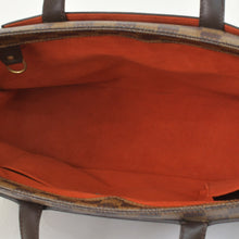 Load image into Gallery viewer, LOUIS VUITTON ルイヴィトン トートバッグ N51123 ダミエ パリオリPM ハンドバッグ ブラウン ダミエキャンバス レザー ゴールド金具 美品 中古 4b011891