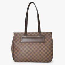 Load image into Gallery viewer, LOUIS VUITTON ルイヴィトン トートバッグ N51123 ダミエ パリオリPM ハンドバッグ ブラウン ダミエキャンバス レザー ゴールド金具 美品 中古 4b011891
