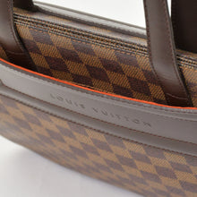 Load image into Gallery viewer, LOUIS VUITTON ルイヴィトン トートバッグ N51123 ダミエ パリオリPM ハンドバッグ ブラウン ダミエキャンバス レザー ゴールド金具 美品 中古 4b011891