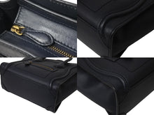 画像をギャラリービューアに読み込む, CELINE セリーヌ ラゲージ ナノ 2WAY ショルダーバッグ ハンドバッグ イタリア製 レザー シルバー シルバー金具 美品 中古 4b001193