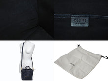 画像をギャラリービューアに読み込む, CELINE セリーヌ ラゲージ ナノ 2WAY ショルダーバッグ ハンドバッグ イタリア製 レザー シルバー シルバー金具 美品 中古 4b001193