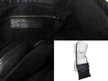 Load image into Gallery viewer, BALENCIAGA バレンシアガ ネオスケッチ ショルダーバッグ ブラック レザー 390924 黒 シルバー金具 美品 中古 4b001208