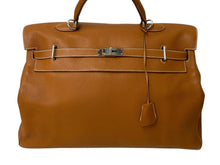 画像をギャラリービューアに読み込む, 極美品 激レア HERMES エルメス ケリー50 ハンドバック ゴールド トリヨンクレマンス シルバー金具 □N刻印 中古 4b001269