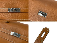 画像をギャラリービューアに読み込む, 極美品 激レア HERMES エルメス ケリー50 ハンドバック ゴールド トリヨンクレマンス シルバー金具 □N刻印 中古 4b001269