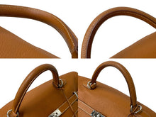 画像をギャラリービューアに読み込む, 極美品 激レア HERMES エルメス ケリー50 ハンドバック ゴールド トリヨンクレマンス シルバー金具 □N刻印 中古 4b001269