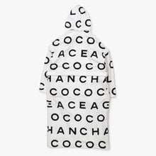 画像をギャラリービューアに読み込む, 新品同様 CHANEL シャネル ロゴ バスローブ ジャケット P74329V66015 ガウン ブラック ホワイト サイズM 中古 4b012150