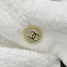 画像をギャラリービューアに読み込む, 新品同様 CHANEL シャネル ロゴ バスローブ ジャケット P74329V66015 ガウン ブラック ホワイト サイズM 中古 4a000083