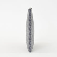 Load image into Gallery viewer, GOYARD ゴヤール セナMM クラッチバッグ ヘリンボーン柄 グレー PVC レザー シルバー金具 美品 中古 4b012233