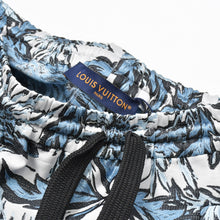 画像をギャラリービューアに読み込む, 新品同様 LOUIS VUITTON ルイヴィトン Floral Print Pajama Bottoms フローラル プリント パジャマ ボトムス ブルー ホワイト サイズ44 中古 4b012326